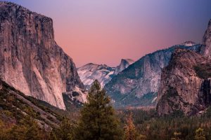 mountains at sunset
